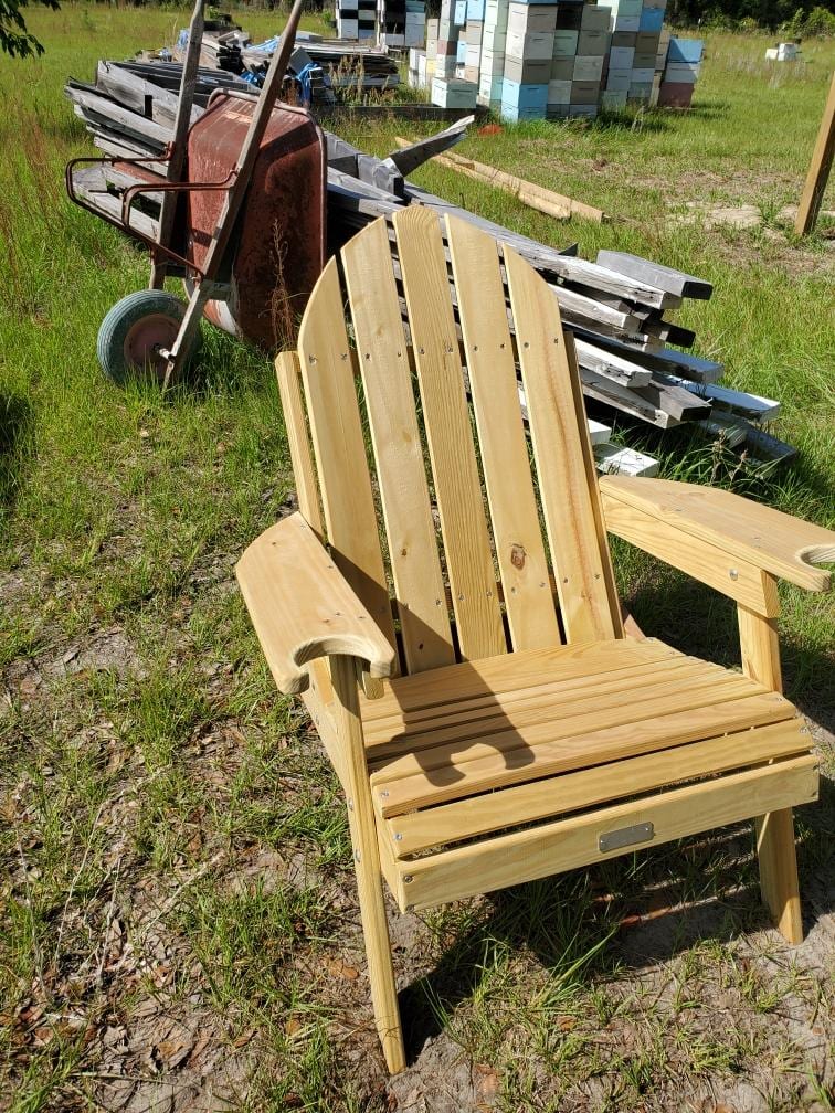 Wooden Adirondack chair